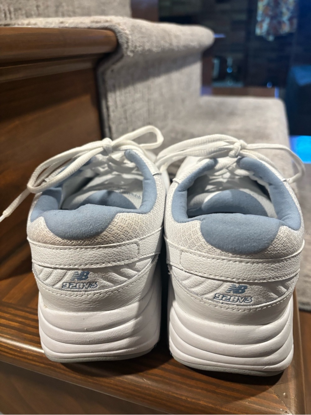 New balance White Kids Athletic Lace-Up Shoes 8.5 - Picture 4 of 7